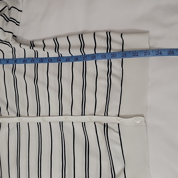 Banana Republic Navy & White Stretch Cardigan - Picture 5 of 9